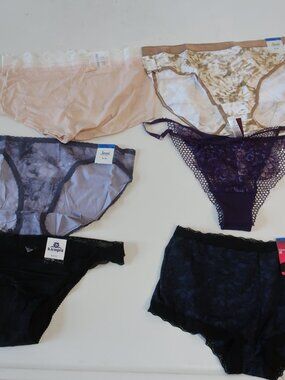 NWT Jenni/2 Calvin Klein Maidenform Adore Me Mix Lot (Item-18) 6-Pc Panties XL